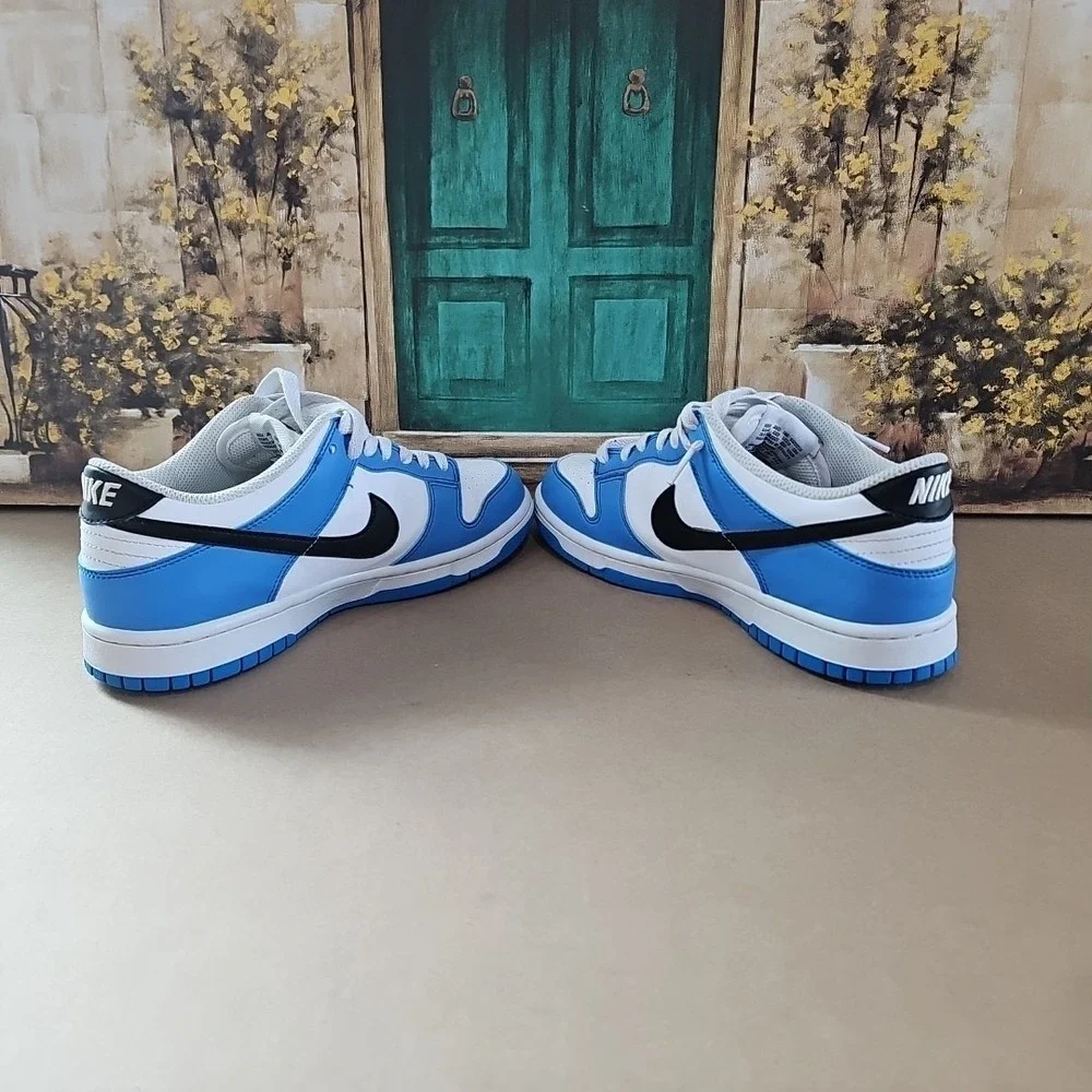 Nike‎ Dunk Low GS Photo Blue/White/Black FV7021-400 Unisex  Size 6.5